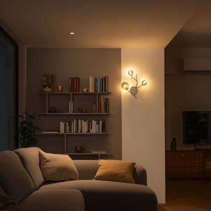 Brilagi - LED nástenné svietidlo MISTEL 3xG9/3W/230V čierny chróm/dymová