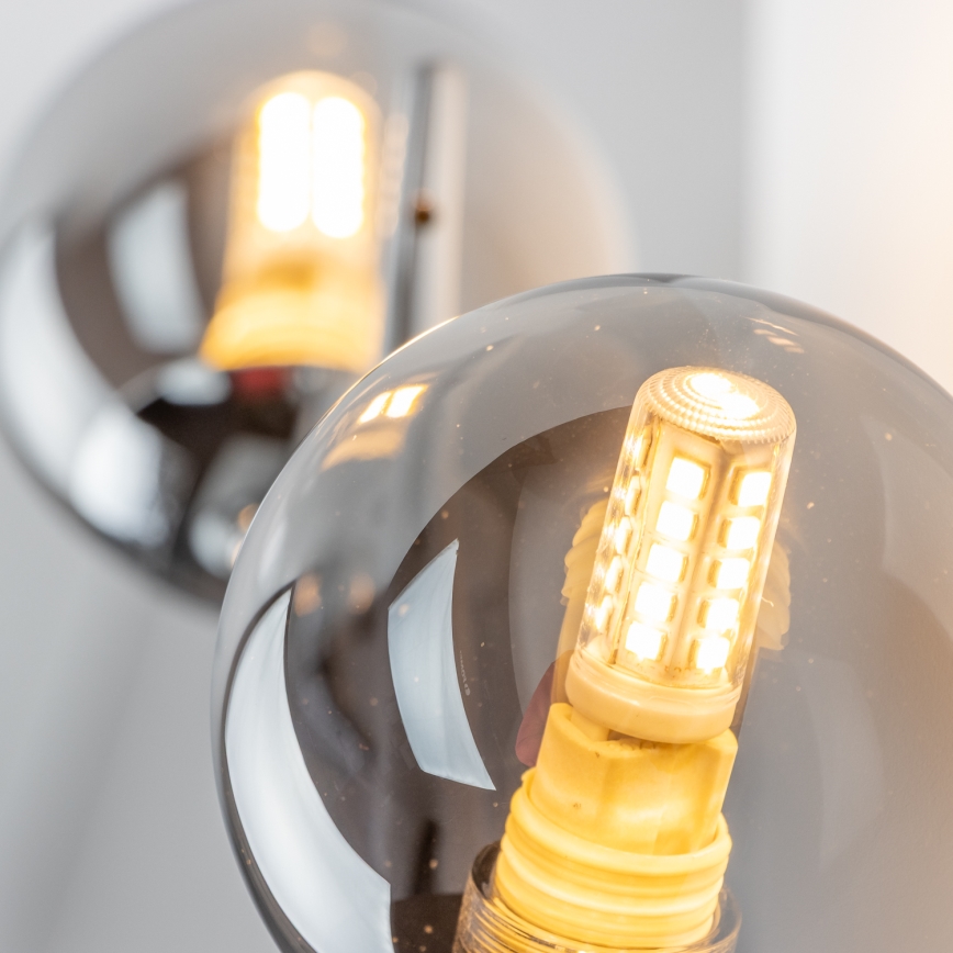 Brilagi - LED nástenné svietidlo MISTEL 3xG9/3W/230V čierny chróm/dymová