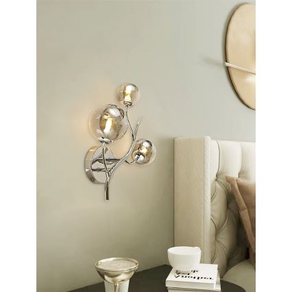 Brilagi - LED Nástenné svietidlo MISTEL 3xG9/3W/230V lesklý chróm/dymová