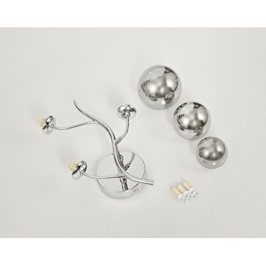 Brilagi - LED Nástenné svietidlo MISTEL 3xG9/3W/230V lesklý chróm/dymová