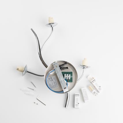 Brilagi - LED Nástenné svietidlo MISTEL 3xG9/3W/230V lesklý chróm/dymová