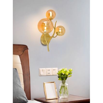 Brilagi - LED Nástenné svietidlo MISTEL 3xG9/3W/230V zlatá