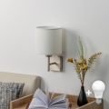 BRILAGI - LED Nástenné svietidlo NUBILA 1xE27/60W/230V matný chróm/biela