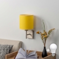 BRILAGI - LED Nástenné svietidlo NUBILA 1xE27/60W/230V matný chróm/žltá