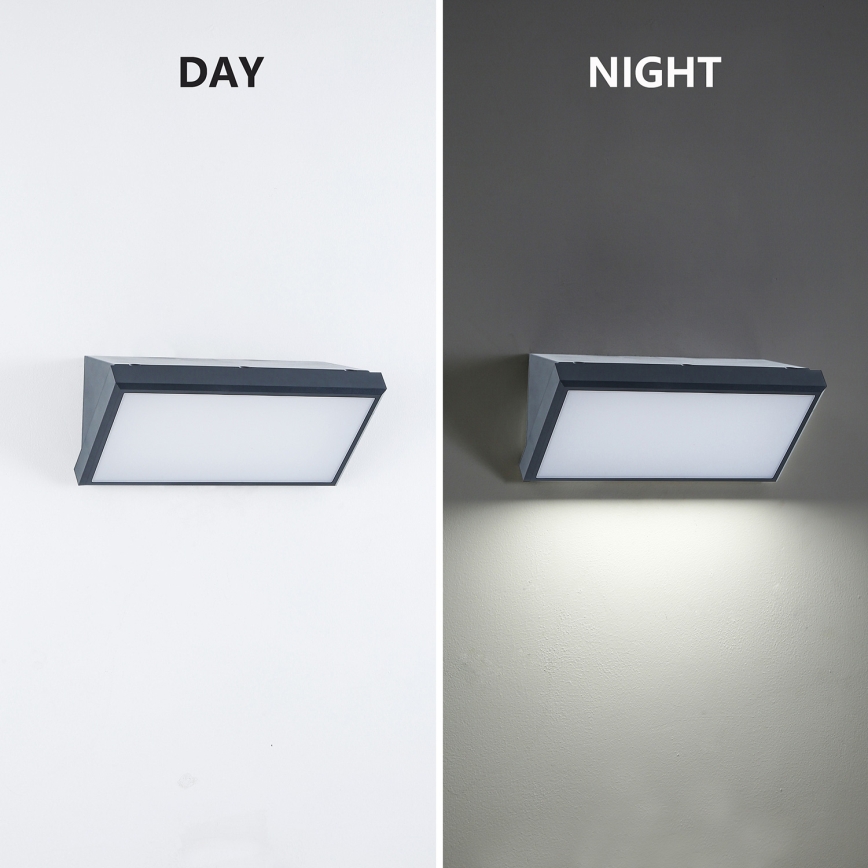 Brilagi - LED stmievateľné vonkajšie nástenné svietidlo TRIANGLE 1xE27/6W/230V 2700-6500K IP65 antracitové
