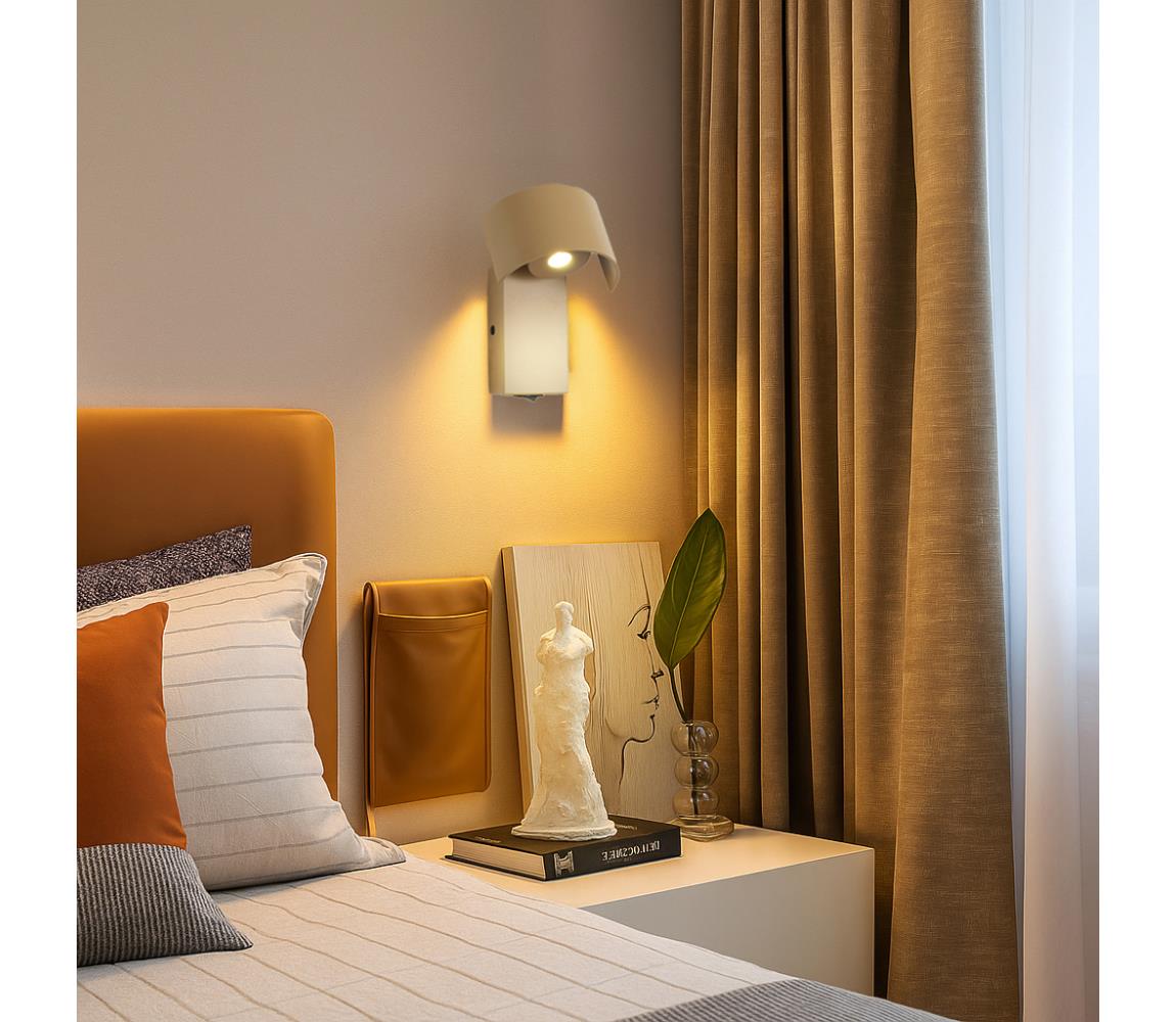 Brilagi - LED nástenné svietidlo VASTO LED/3W/230V béžové BRI620