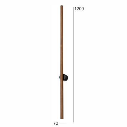 Brilagi - LED Nástenné svietidlo WOODY LINE LED/12W/230V 120 cm dub čerešňa