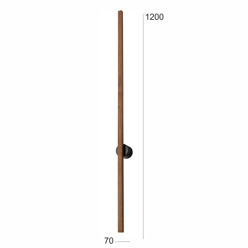 Brilagi - LED Nástenné svietidlo WOODY LINE LED/12W/230V 120 cm dub čerešňa