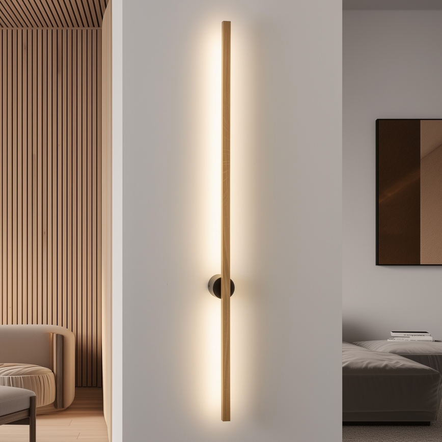 Brilagi - LED Nástenné svietidlo WOODY LINE LED/12W/230V 120 cm dub