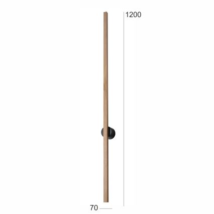 Brilagi - LED Nástenné svietidlo WOODY LINE LED/12W/230V 120 cm dub