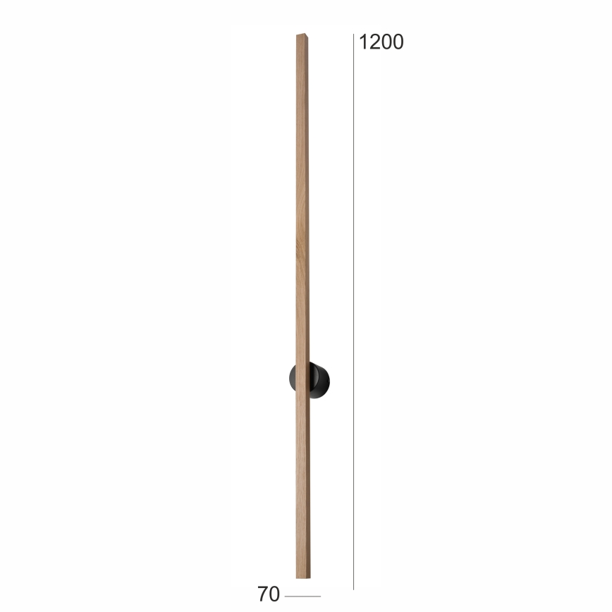 Brilagi - LED Nástenné svietidlo WOODY LINE LED/12W/230V 120 cm dub