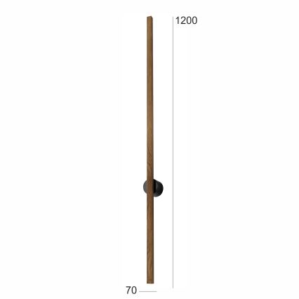 Brilagi - LED Nástenné svietidlo WOODY LINE LED/12W/230V 120 cm dub