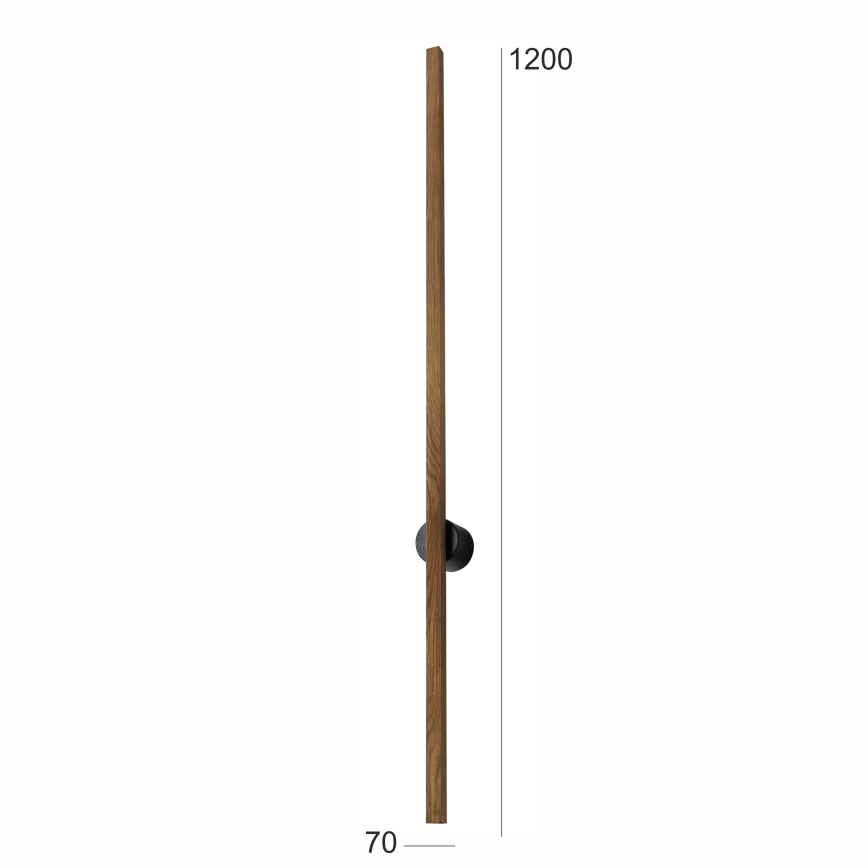 Brilagi - LED Nástenné svietidlo WOODY LINE LED/12W/230V 120 cm dub