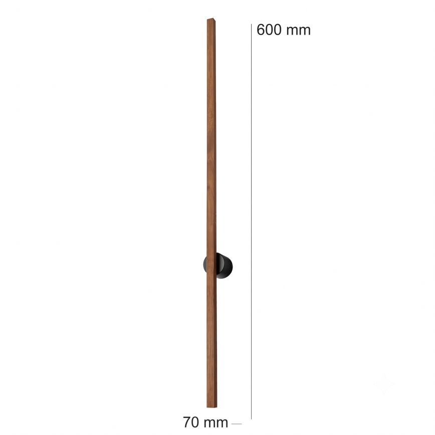 Brilagi - LED Nástenné svietidlo WOODY LINE LED/7W/230V 4000K 60 cm dub čerešňa