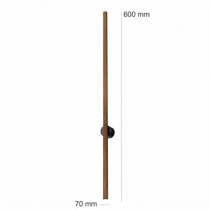 Brilagi - LED nástenné svietidlo WOODY LINE LED/7W/230V 4000K 60 cm dub orech