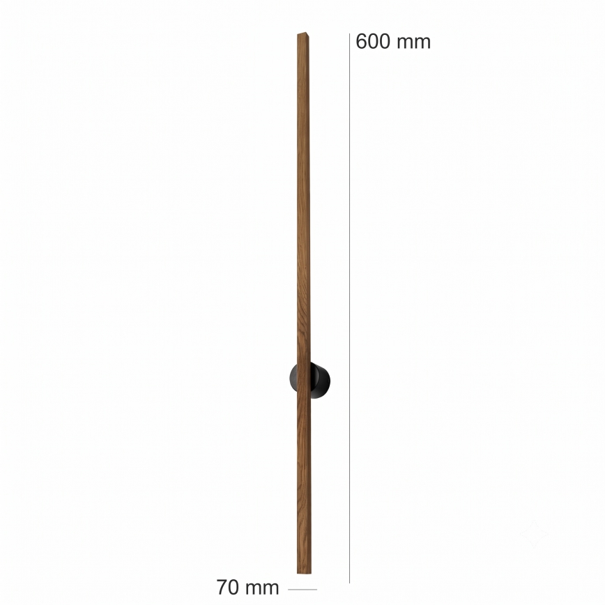 Brilagi - LED nástenné svietidlo WOODY LINE LED/7W/230V 4000K 60 cm dub orech