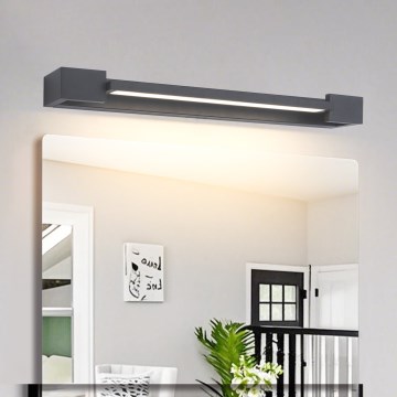 Brilagi - LED osvetlenie kúpeľňového zrkadla AQUA LINE LED/12W/230V 45 cm IP44 antracit