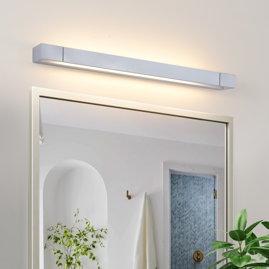 Brilagi - LED osvetlenie kúpeľňového zrkadla AQUA LINE LED/18W/230V 60 cm IP44 matný chróm CRI 90