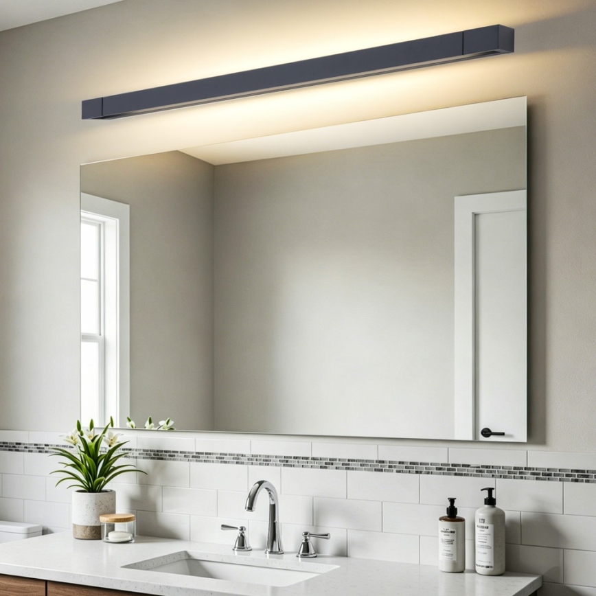 BRILAGI - LED osvetlenie pre kúpeľňové zrkadlo AQUA LINE LED/28W/230V 100 cm IP44 čierna CRI 90