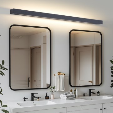 Brilagi - LED osvetlenie kúpeľňového zrkadla AQUA LINE LED/36W/230V 120 cm IP44 čierna