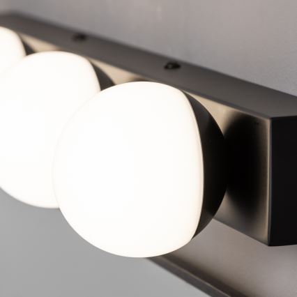 Brilagi - LED kúpeľňové osvetlenie na zrkadlo HOLLYWOOD 3xLED/3W/230V 39 cm IP44 čierne