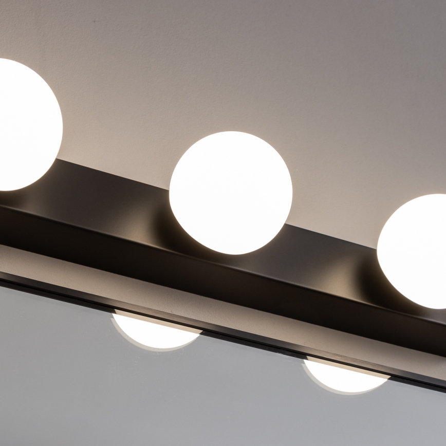 Brilagi - LED kúpeľňové osvetlenie na zrkadlo HOLLYWOOD 3xLED/3W/230V 39 cm IP44 čierne