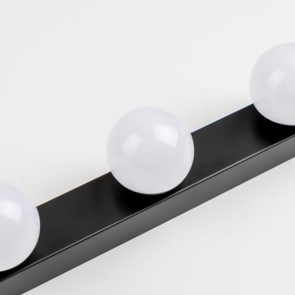 Brilagi - LED kúpeľňové osvetlenie na zrkadlo HOLLYWOOD 3xLED/3W/230V 39 cm IP44 čierne