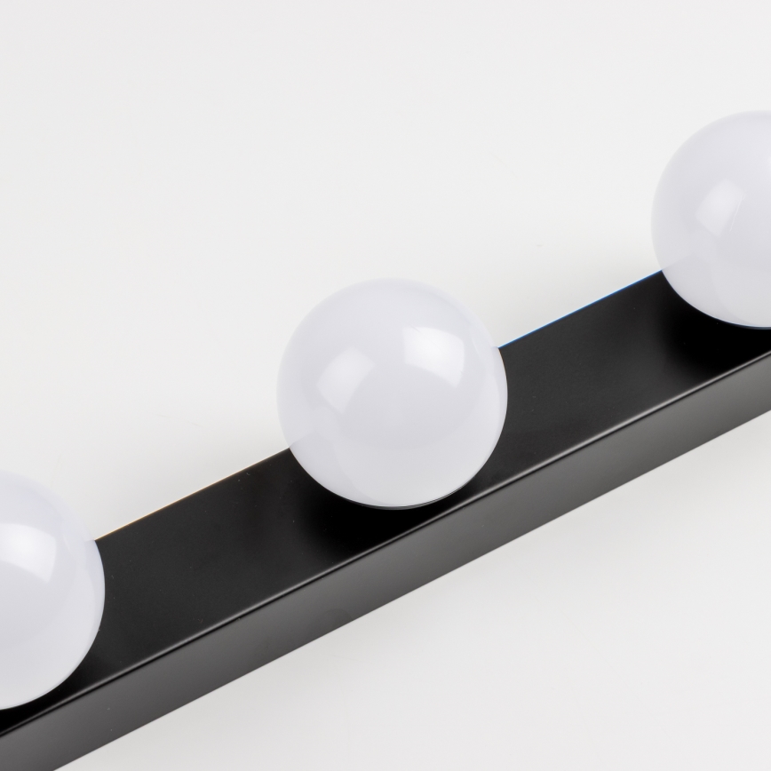 Brilagi - LED kúpeľňové osvetlenie na zrkadlo HOLLYWOOD 3xLED/3W/230V 39 cm IP44 čierne