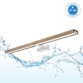 Brilagi - LED osvetlenie kúpeľňového zrkadla WOODY MIRROR 3 v 1 LED/15W/230V 80 cm IP44 biela/dub orech