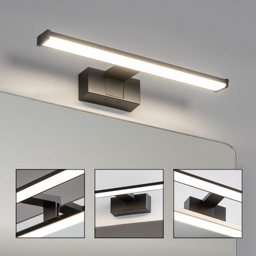 Brilagi - LED osvetlenie zrkadla do kúpeľne 3v1 VESTRA LED/8W/230V 40 cm IP44 čierna
