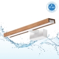 Brilagi - LED osvetlenie zrkadla do kúpeľne 3v1 WOODY MIRROR LED/8W/230V 40 cm IP44 biela/dub čerešňa