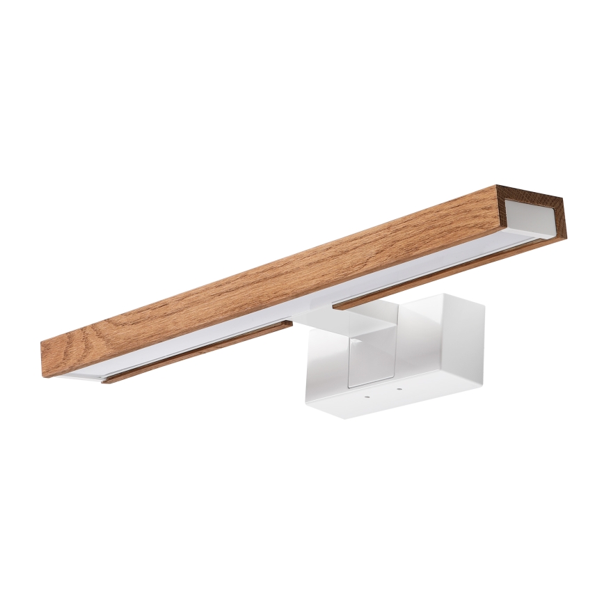 Brilagi - LED osvetlenie zrkadla do kúpeľne 3v1 WOODY MIRROR LED/8W/230V 40 cm IP44 biela/dub čerešňa
