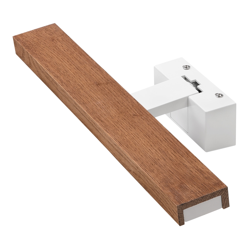 Brilagi - LED osvetlenie zrkadla do kúpeľne 3v1 WOODY MIRROR LED/8W/230V 40 cm IP44 biela/dub čerešňa