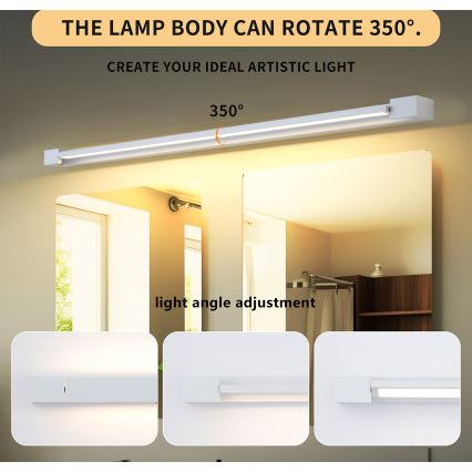 Brilagi - LED osvetlenie zrkadla do kúpeľne AQUA LINE LED/36W/230V 120 cm IP44 biela CRI 90