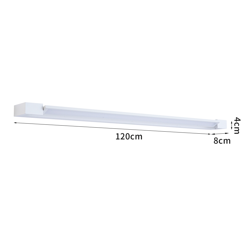 Brilagi - LED osvetlenie zrkadla do kúpeľne AQUA LINE LED/36W/230V 120 cm IP44 biela CRI 90