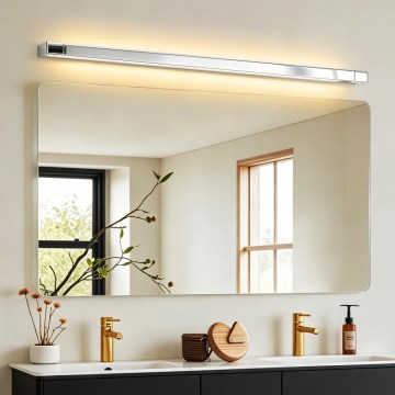 Brilagi - LED osvetlenie zrkadla do kúpeľne AQUA LINE LED/36W/230V 120 cm IP44 lesklý chróm CRI 90