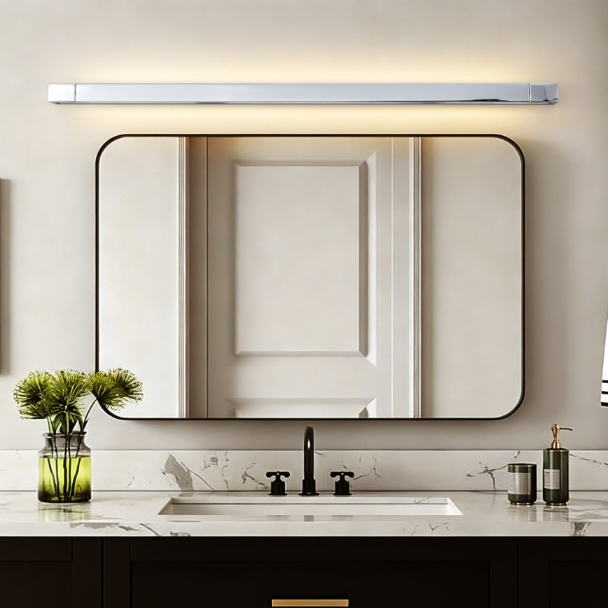 Brilagi - LED osvetlenie zrkadla do kúpeľne AQUA LINE LED/36W/230V 120 cm IP44 lesklý chróm CRI 90