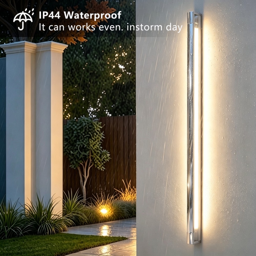 Brilagi - LED osvetlenie zrkadla do kúpeľne AQUA LINE LED/36W/230V 120 cm IP44 lesklý chróm CRI 90