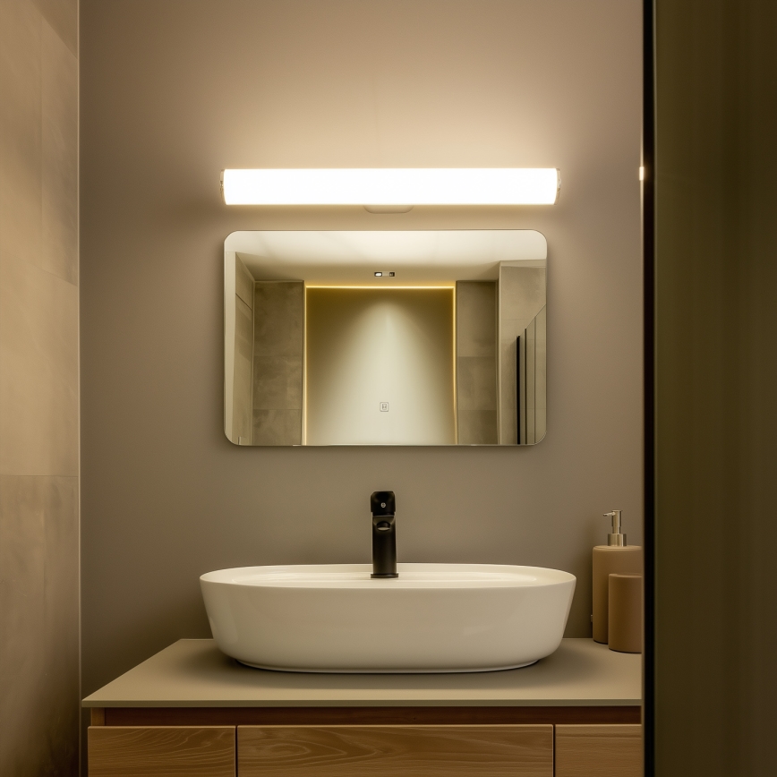 Brilagi - LED osvetlenie zrkadla do kúpeľne TUBE LED/15W/230V 3000/4000/6500K IP44 lesklý chróm