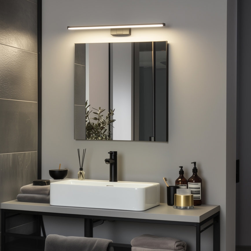 Brilagi - LED kúpeľňové osvetlenie na zrkadlo 3 v 1 VESTRA LED/12W/230V 60 cm IP44 čierne