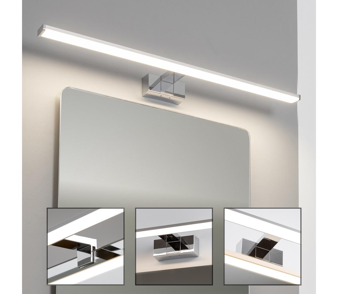 Brilagi - LED osvetlenie zrkadla do kúpeľne VESTRA LED/15W/230V 80 cm IP44 chróm FG-M1-C02-800-CHR