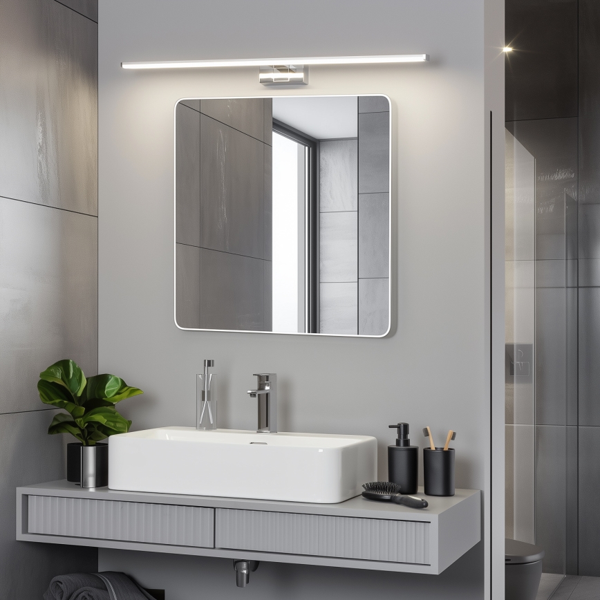 Brilagi - LED kúpeľňové osvetlenie zrkadla 3v1 VESTRA LED/15W/230V 80 cm IP44 lesklý chróm