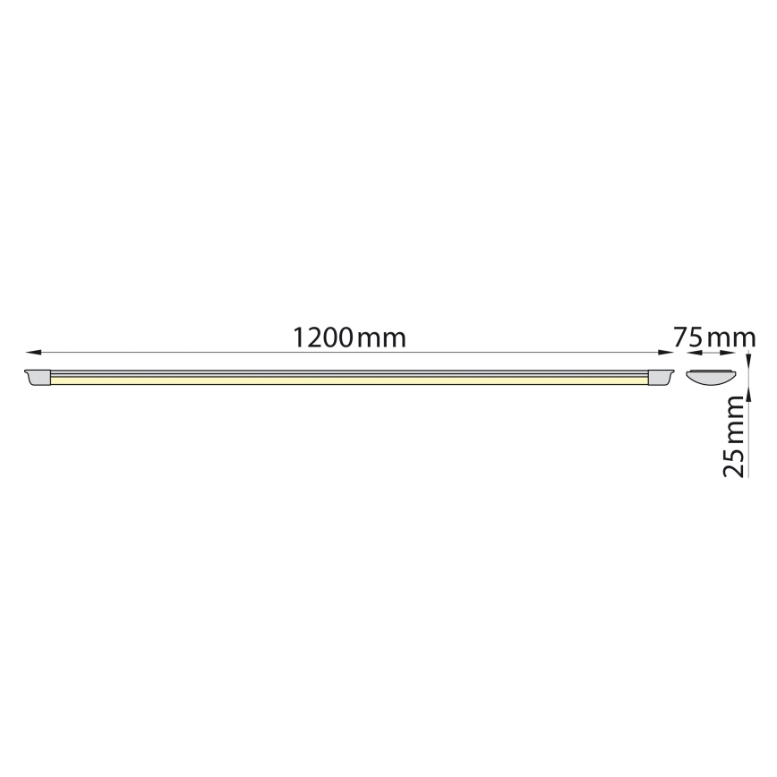 Brilagi - LED Podlinkové svietidlo AVERO LED/32W/230V 120 cm