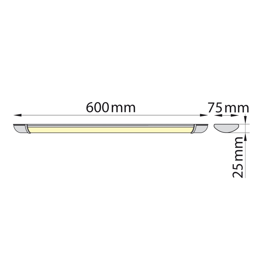 Brilagi - LED Podlinkové svietidlo LUMA LED/16W/230V 60 cm