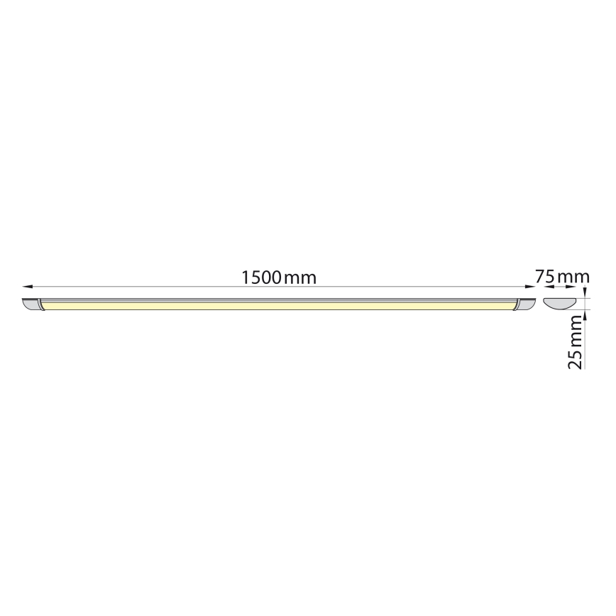 Brilagi - LED Podlinkové svietidlo LUMA LED/40W/230V 150 cm
