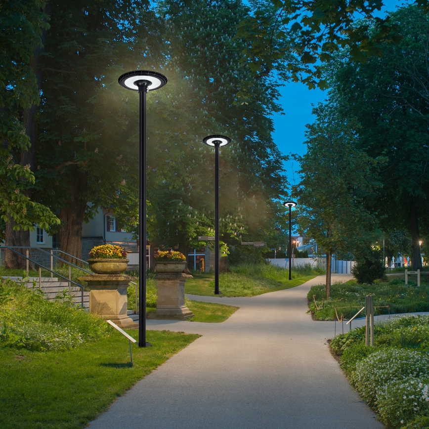 Brilagi - LED Pouličná lampa so stĺpom 4 m URBANSPARK LED/120W/230V čierna IP65