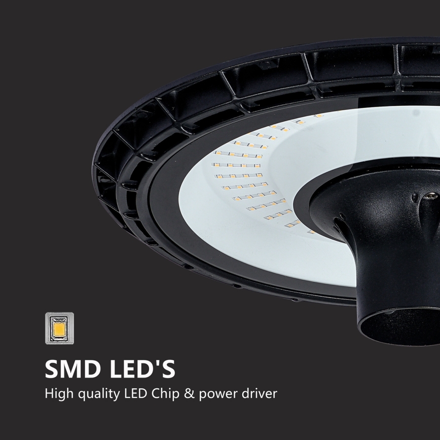 Brilagi - LED Pouličná lampa so stĺpom 4 m URBANSPARK LED/120W/230V čierna IP65