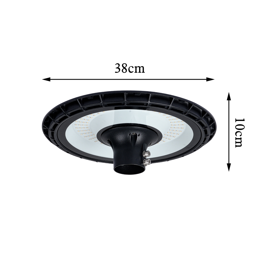 Brilagi - LED Pouličná lampa so stĺpom 4 m URBANSPARK LED/120W/230V čierna IP65