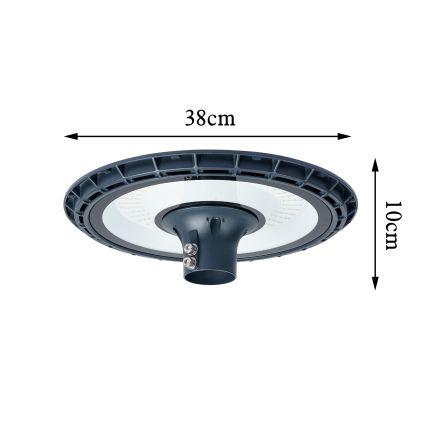 Brilagi - LED pouličné svietidlo so stĺpom 5 m URBANSPARK LED/120W/230V antracit IP65