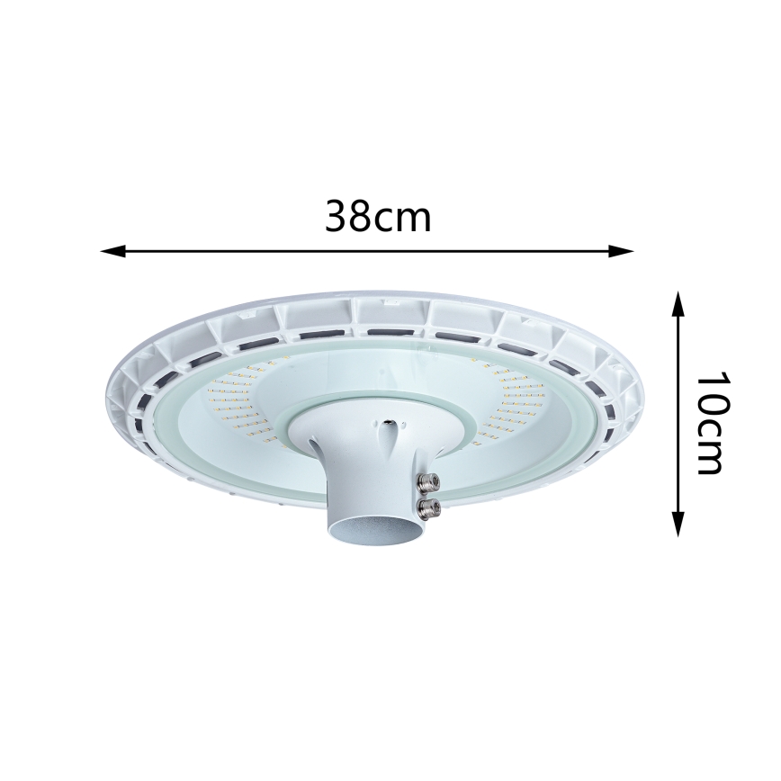 Brilagi - LED pouličné svietidlo so stĺpom 3 m URBANSPARK LED/120W/230V biele IP65